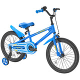 SucceBuy 14/16/18in Kids Bike BMX Style Children Bicycle with Training Wheels Toddler Bike for Boys & Girls Learning to Ride