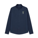 2026 New Men's Long Sleeve Casual Shirt Double Chest Pocket Button Up Soft Loose Linen Comfy Daily Work Street Outdoor Wear Tops