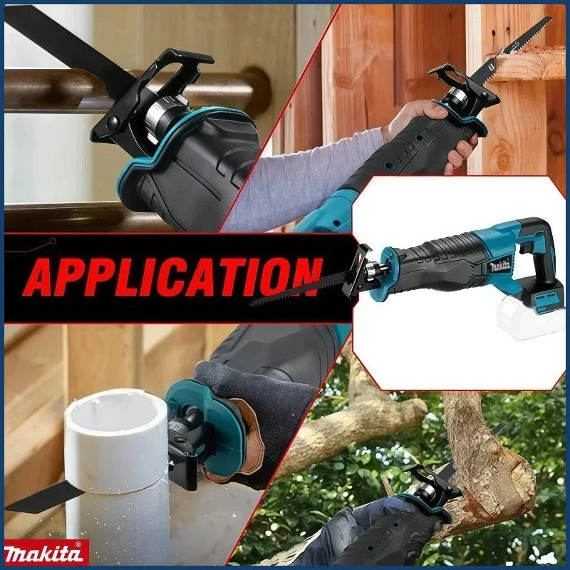 Makita Wireless and Brushless Reciprocating Saw, Multifunctional Outdoor Electric Tool, Handheld Electric Saw for Makita battery