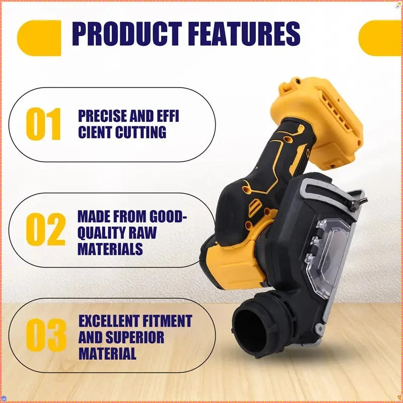 DeWALT 3 Inch Handle Cordless Angle Grinder CUT OFF Electirc Cutting Mini Circular Saw Machine Power Tools For DeWALT Battery