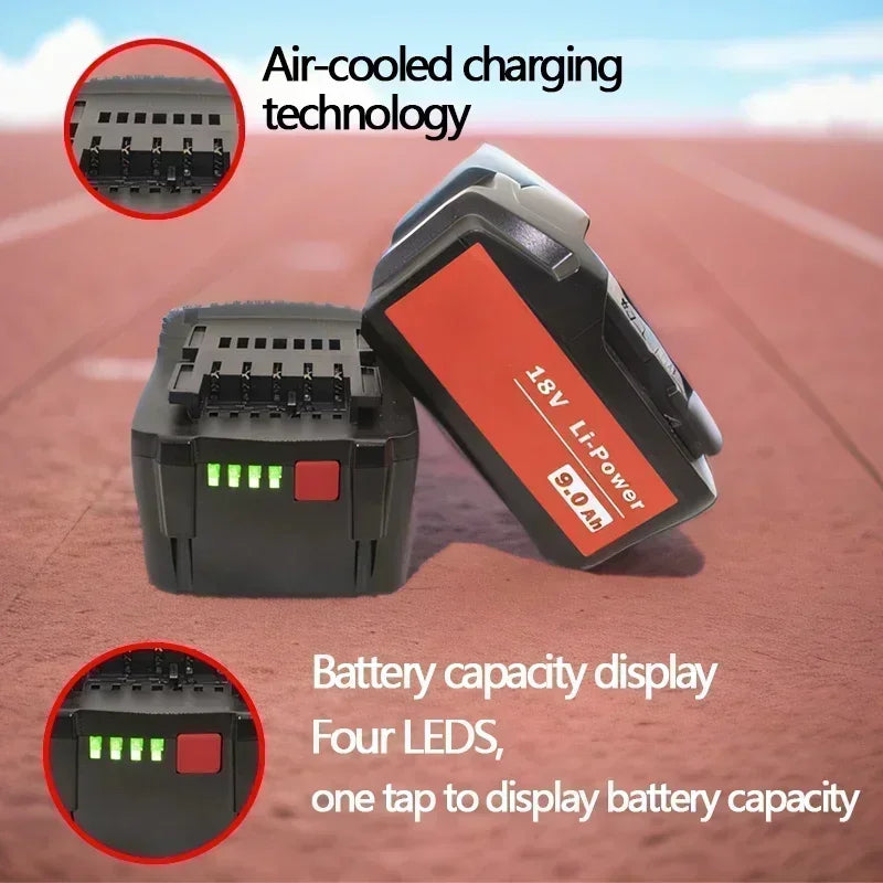 Metabo 18V Replacement Battery – Ideal for Cordless Drill Drivers, Wrenches & Hammers | Compatible with 625592000 / 625591000