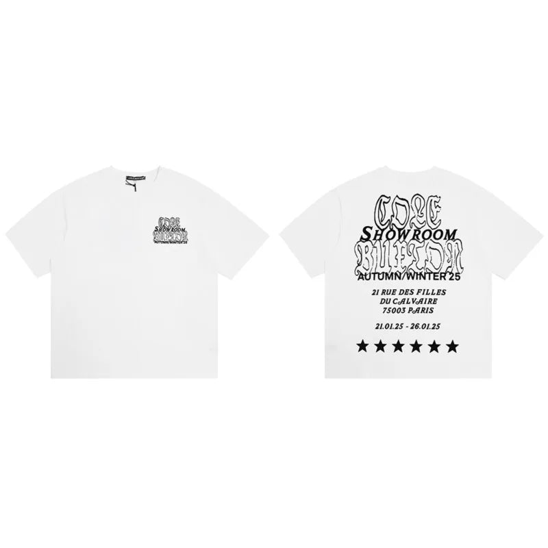 Classics Cole Buxton Simple Short Sleeve Men's Couple Ins Spring and Summer Loose Trend T-Shirt Women's CB Short Sleeve