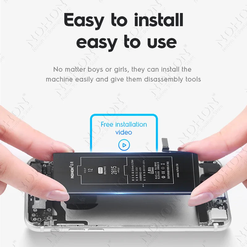 NOHON High Quality 2160mAh Battery For iPhone SE 2022 2020 2016 SE2 SE3 11 12 13 14 Phone Replacement Batteries With Tool Kit
