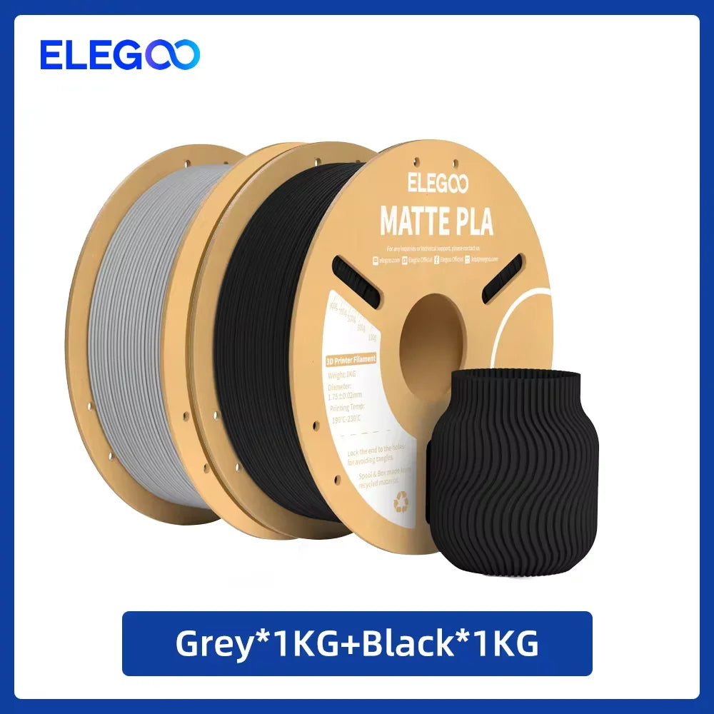 ELEGOO 4KG/5KG/10KG 1.75mm Matte PLA Filament