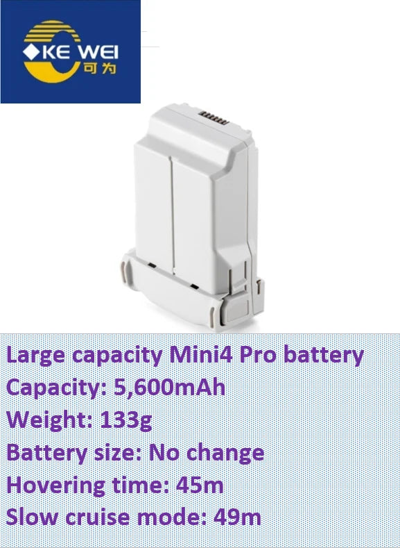 Large Capacity Refitting Battery 5200mAh ~ 8400mAh for DJI Mini3, Mini3 Pro & Mini4 Pro & Mini5 Pro Drone for Drone Fans