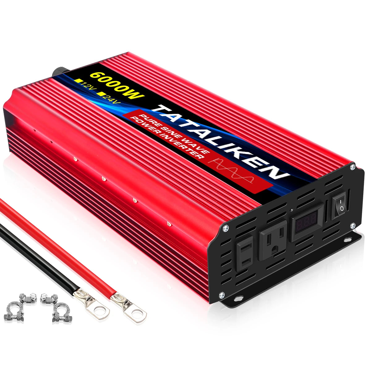 Pure Sine Wave Inverter 3500W/4000W/4500W/5000W inverter  12v converter 60HZ Portable camping car available US socket