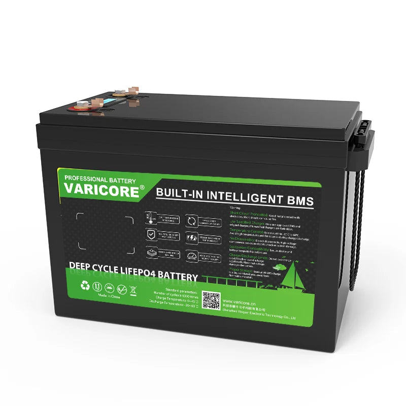 VariCore 24V 100Ah 60Ah LiFePO4 Battery 8-series Lithium Iron Phosphate for Boat Golf Cart Car Lighter Batteries 29.2V Duty-free