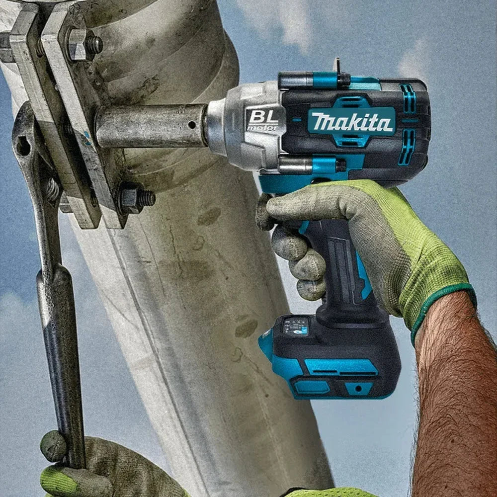 Makita 18V Brushless DTW1000 Torque Electric Air Cannon Tire Repair Removal Wrench Power Tool Applicable Makita Battery Home DIY