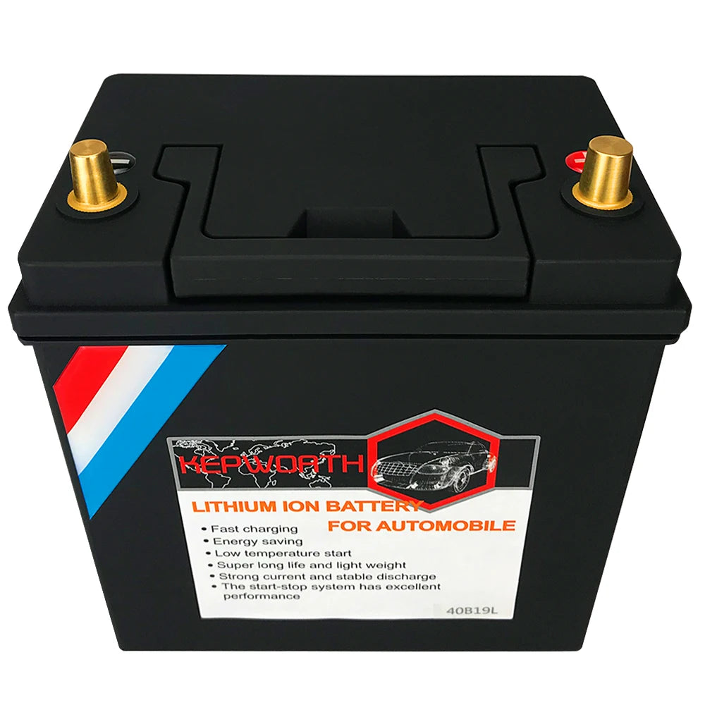 12V LiFePO4 Car Battery 25Ah 680CCA Lithium Automotive Replacement Battery with 100A BMS for Cars, SUVs, Sedans, Trucks, Vans