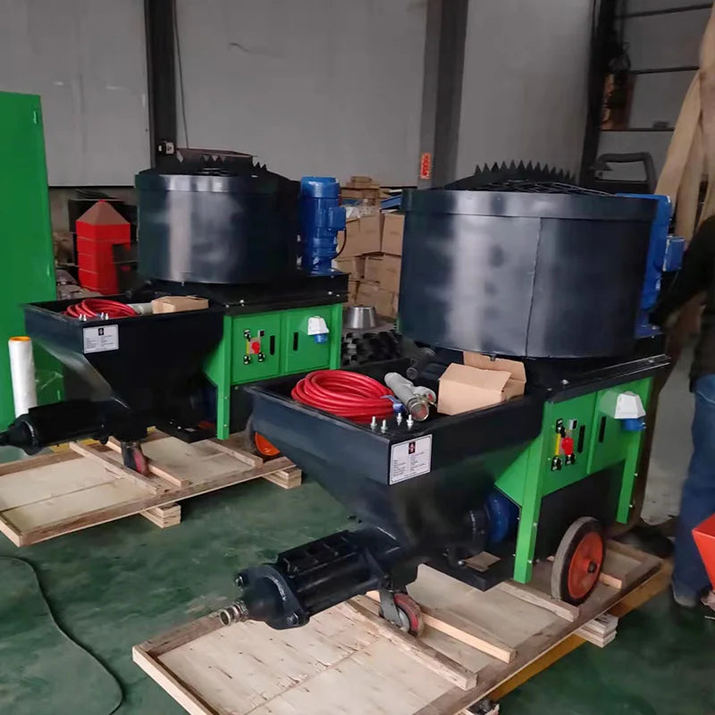 Electric 3m3/h Wall Plastering Machine Residential Commercial Construction Wall Cement Plaster Machine Mortar Spraying Machine