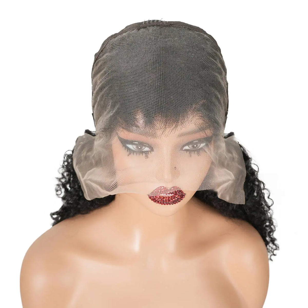 Burmese Curly Wigs Human Hair 7x6 Lace Frontal Wig 44 46 Inches For Women 7x6 Glueless Curly HD Lace Front Wigs With Spiral End