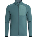 Pioneer Camp Mens Grid Fleece Jacket Full Zip Up Professional Mid Layer Outdoor Winter Thermal Sweatshirt with Chest Pocket