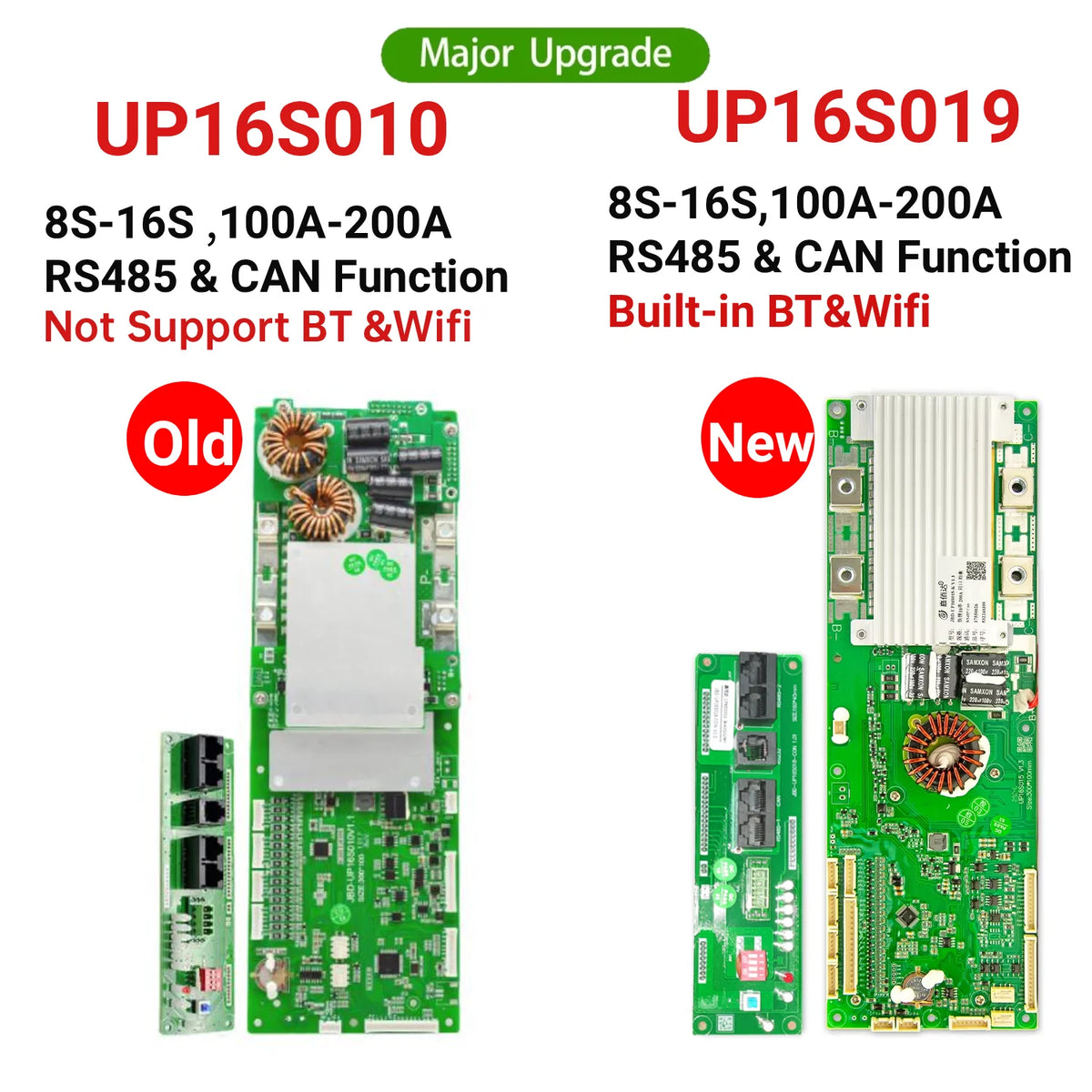 JBD Smart BMS 16S 48V 100A 200A Family Energy Storage Lifepo4 Inverter Bms Support Parallel Connection For Lithium Battery Pack