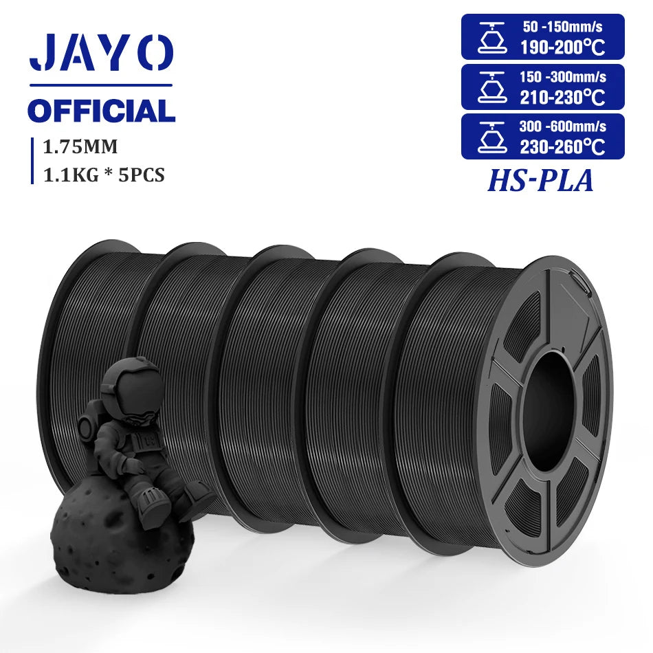 JAYO High Speed PLA Filament 5.5KG PLA 3D Filament For FDM 3D Printer Neatly Wound PLA 3D Printing Materials 100% No Bubble