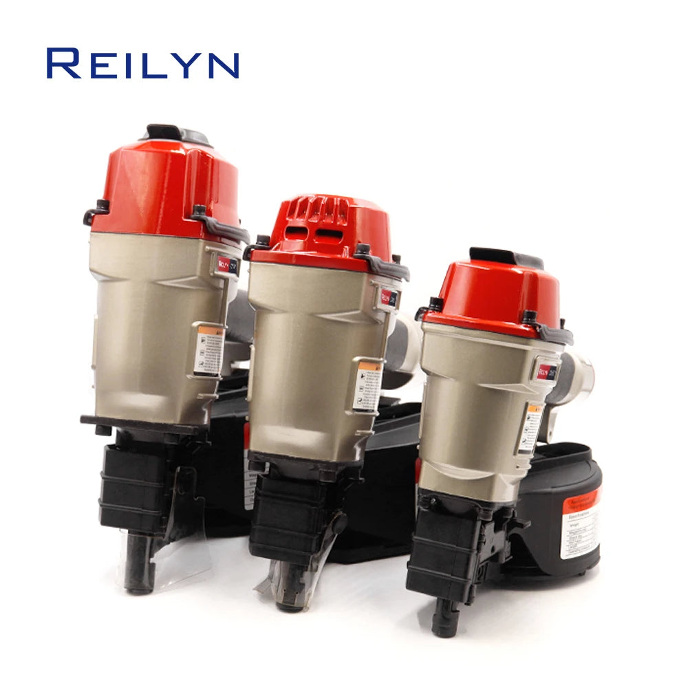 Reilyn Coil Nailer CN57 CN70 CN80 Pallet Nailing Gun 50-80mm Air Nailer for Roof Furniture Sheathing Wooden Crate Pneumatic Tool