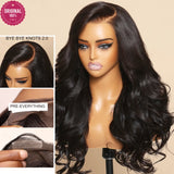 Beautyforever 3D Body Wave Bye-Bye Knots Glueless Wig Human Hair Ready to Wear Lace Front Wig 100% Raw Human Hair Wig Drawstring