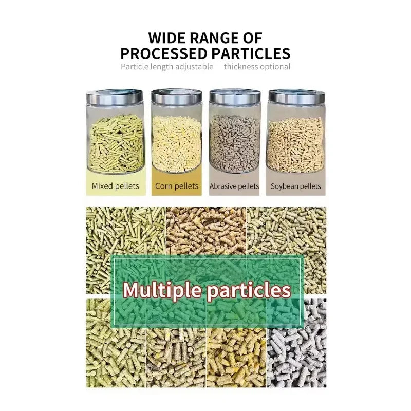Small wood poultry chicken fish pig goat cow cat animal pellet manufacturing pelletizer feed processor