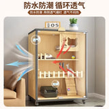 Cat villa panoramic glass cat house household indoor cat house small apartment closed integrated