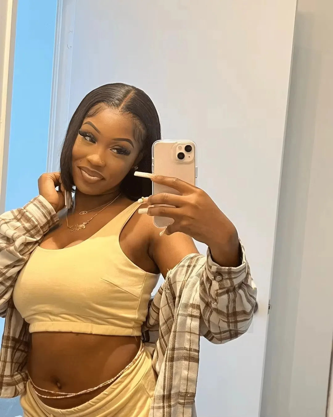 Bone Straight Short Bob Wigs Human Hair HD 13x6 13x4 Lace Frontal Wigs