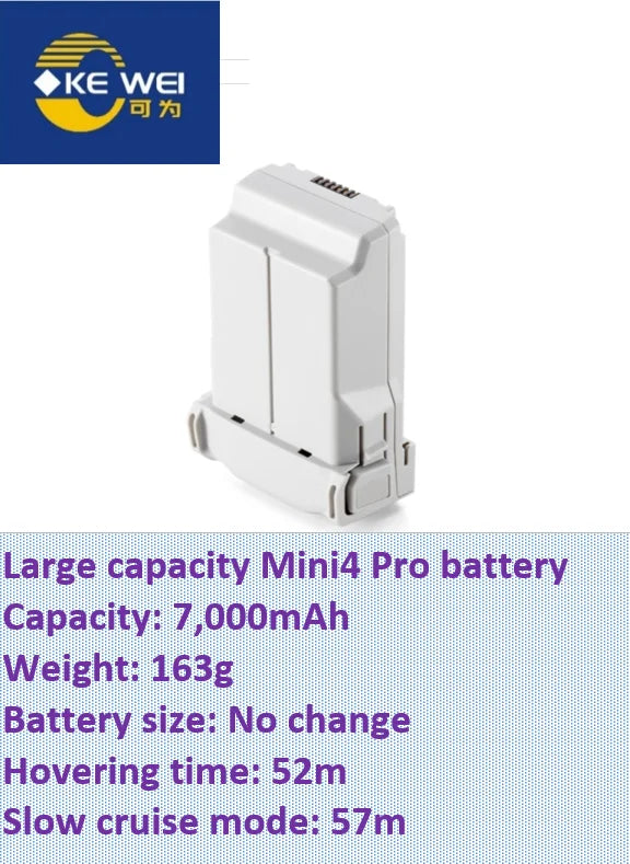 Large Capacity Refitting Battery 5200mAh ~ 8400mAh for DJI Mini3, Mini3 Pro & Mini4 Pro & Mini5 Pro Drone for Drone Fans