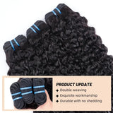 32Inch Burmese Curly Bundles Human Hair Bundles Raw Unprocessed Weaving Human Hair Extensions Deep Wave 1/3/4 Bundles