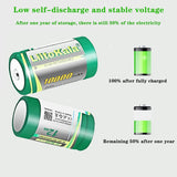 1-30PCS LiitoKala Ni-D10000 1.2V D R20 Size Battery D Cell 10000mAh Huge Capacity Ni-MH Rechargeable D Batteries for Gas Stoves