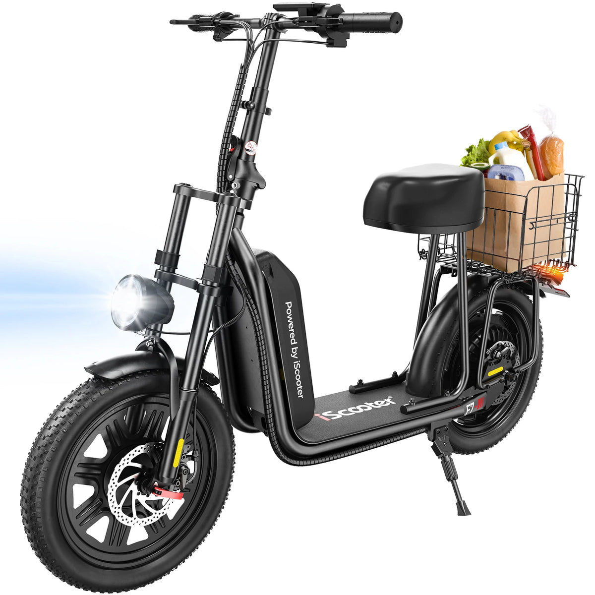 ISCOOTER F7 Adult Electric Scooter 1000W Motor E Scooter 16 Inch Tires All-Terrain E-Scooter 48V10.4AH Battery Electric Scooter