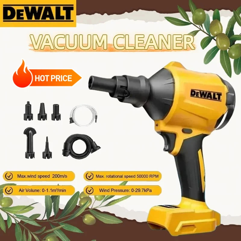 Dewalt Cordless Air Dust Removal Gun Brushless Air Blower With Nozzle Multifunction Dusting Machine Inflator For Dewalt 20V