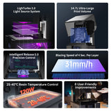 ANYCUBIC Photon Mono M7 Max AE LCD 3D Printer with 13.6" Intelligent Release 2.0 Precision Control Print Size 298*164*300mm
