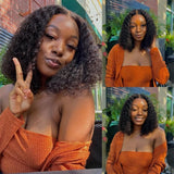 Curly Bob Wig Human Hair 4x4 HD Lace Glueless Wig Deep Wave Pre Plucked 5x5 Glueless Bob Wigs Brazilian Human Hair Ready To Wear