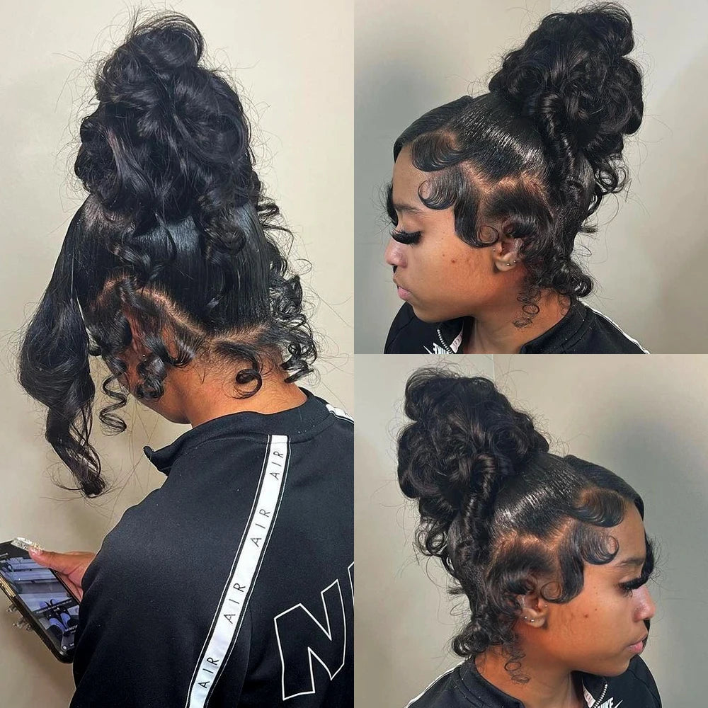 40 Inch Body Wave 360 Full HD Lace Frontal Wigs Human Hair Preplucked Brazilian 250 Density 13x6 Lace Front Human Hair Wig