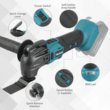 Makita 18V Brushless Oscillating Multi Tool - Quick Release Electric Trimmer Renovator Tool with Variable Speed