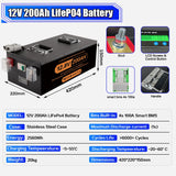 Brand New LiFePO4 12V 24V 48v 100ah 200ah 280ah 400Ah LiFePO4 Lithium Battery 100A BMS 6000+ cyclic for Inverter Solar RV No Tax