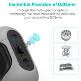 3DMakerpro Mole Premium Handheld 3D Scanner for 3D Printer 0.05mm Accuracy & 0.1mm Resolution 10FPS Scanning Black Objects