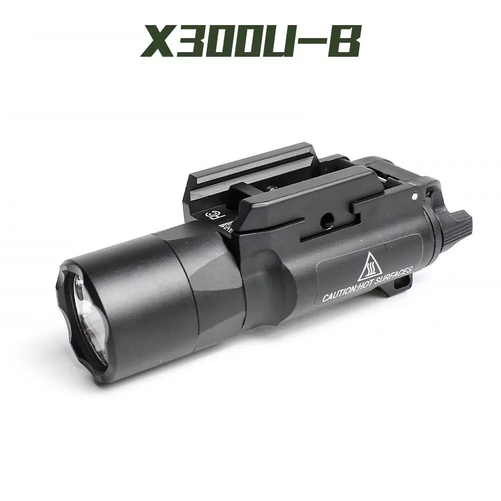 SOTAC Tactical X300UB X300U-B Flashlight X300U Scout Light White LED Hunting Weapon Light Fit 20mm Picatinny Rail