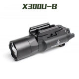 SOTAC Tactical X300UB X300U-B Flashlight X300U Scout Light White LED Hunting Weapon Light Fit 20mm Picatinny Rail