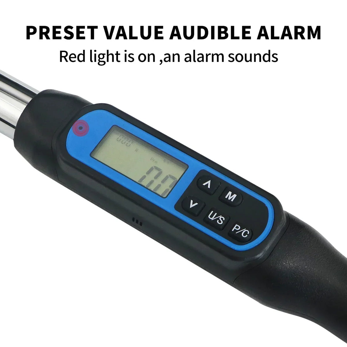 Shahe 1/2''Digital Torque Wrench Electronic Set with Buzzer & LED Adjustable Electronic Torque Wrenches Car Repairing Tool