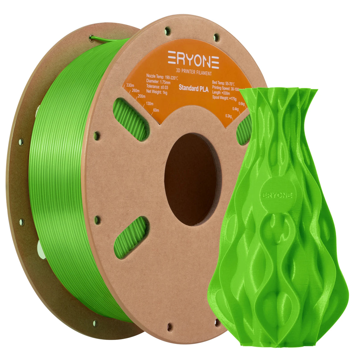 ERYONE Standard PLA Filament 1kg 1.75mm High Quality 3D PLA  Low Shrinkage Consumable For 3D Printer Fast Shipp