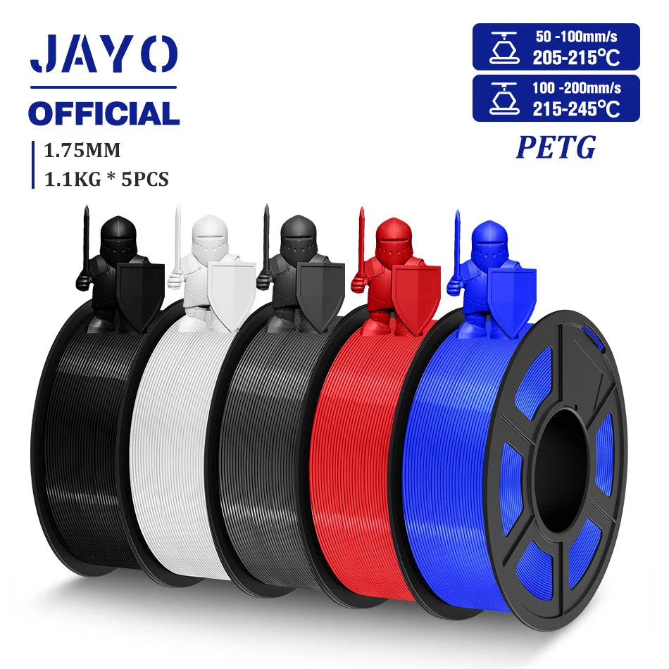 JAYO PLA/PLA META/PETG/SILK/PLA+/Wood/ ABS/Marble 3D Printer Filament 1.75mm 5KG 3D Printing Materials for 3D Printer&3D Pen