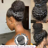 360 HD Full Lace Curly Wigs Human Hair Preplucked 13x6 13x4 Lace Frontal