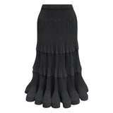 Pleated T-Shirt Top 2026 Summer New Ruffled Sleeveless Vest Simple Elegant Fashion Cake Skirt Elegant Women Travel Outfit