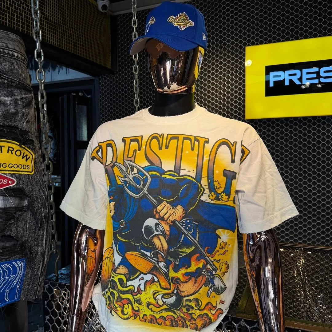 Gothic Exquisite Pattern Print Y2K T Shirt Men Hip Hop Streetwear Loose Soft Elastic Trendy Daily Casual Short Sleeve Tees
