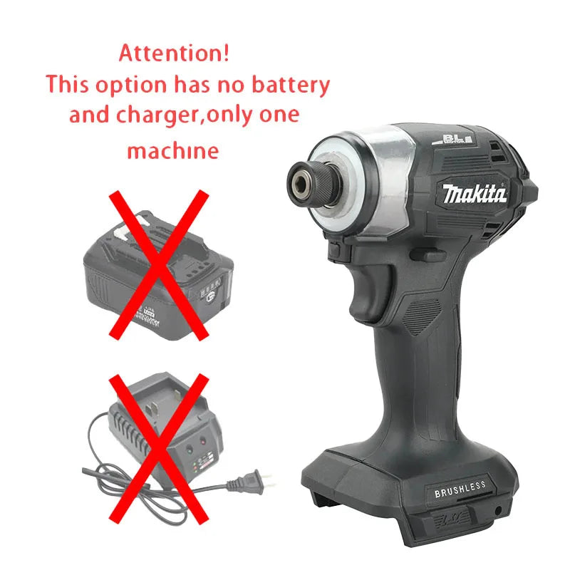 2026 Makita DTD173/DGA404 18V Brushless Cordless Impact Driver & Angle Grinder Rechargeable Power Tool Set