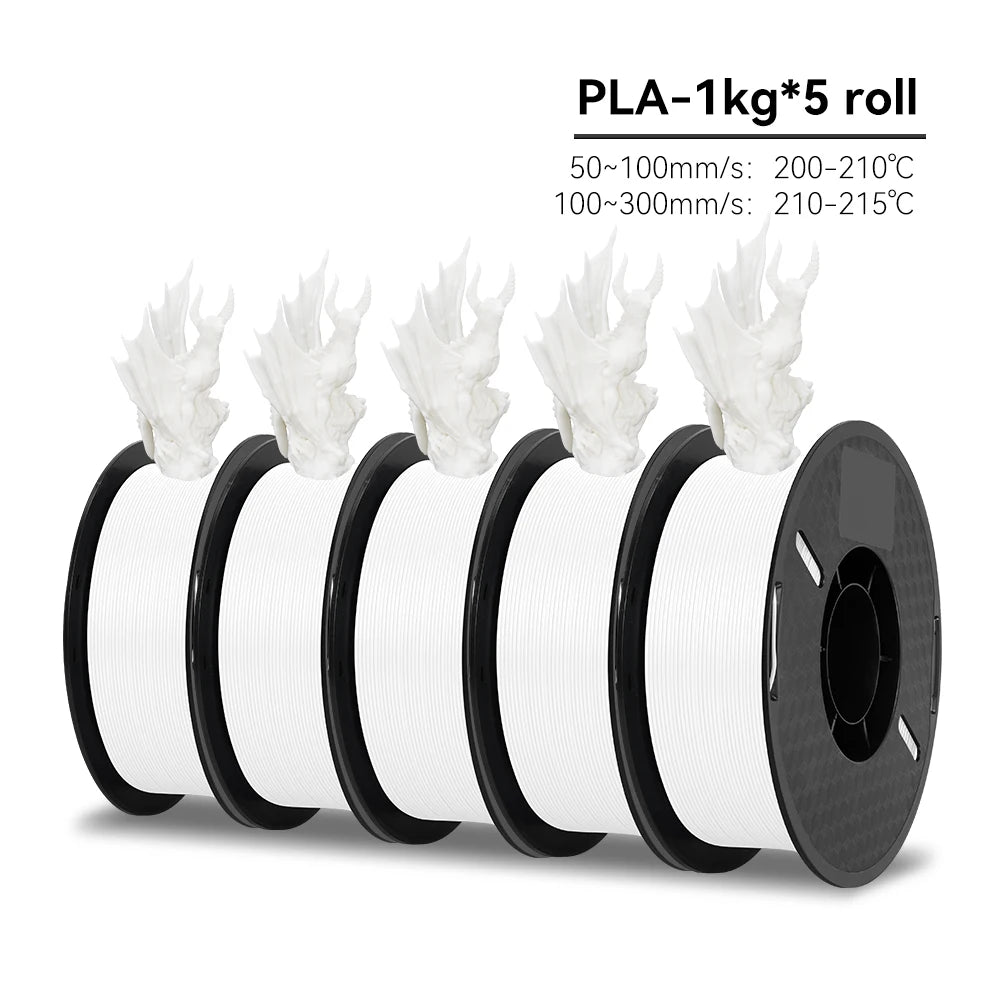 KINGROON High Speed PETG 3D Filament PLA/PETG 5KG 3D Printing Filament 1.75mm 100% Neatly Wound HS Filament 350mm/s Printing