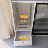 Solid wood cat toilet cabinet cat litter semi-closed odor-proof cat litter box cabinet