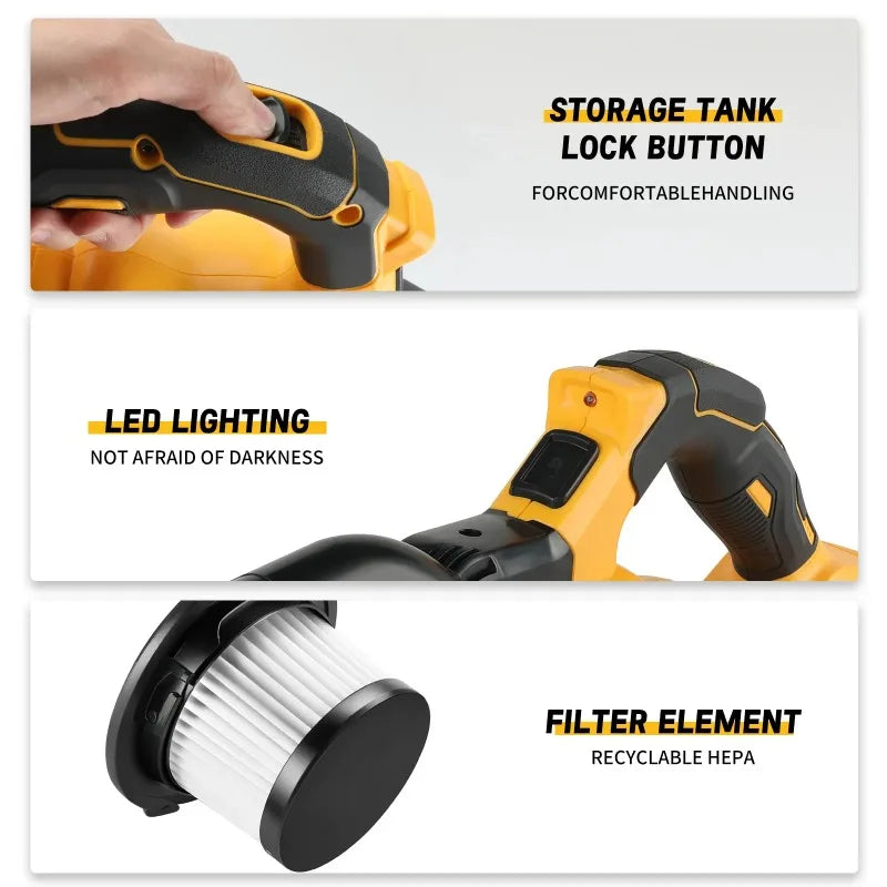 DEWALT DCV501 Vacuum Cleaner Suitable for Various Corners Such Houses Carpets and Other Places That Need to Cleaned Power Tool