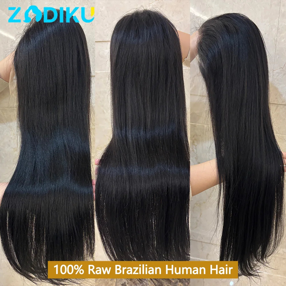 13x6 Ear To Ear HD Transparent Lace Front Wig 12-30inch Silky Straight