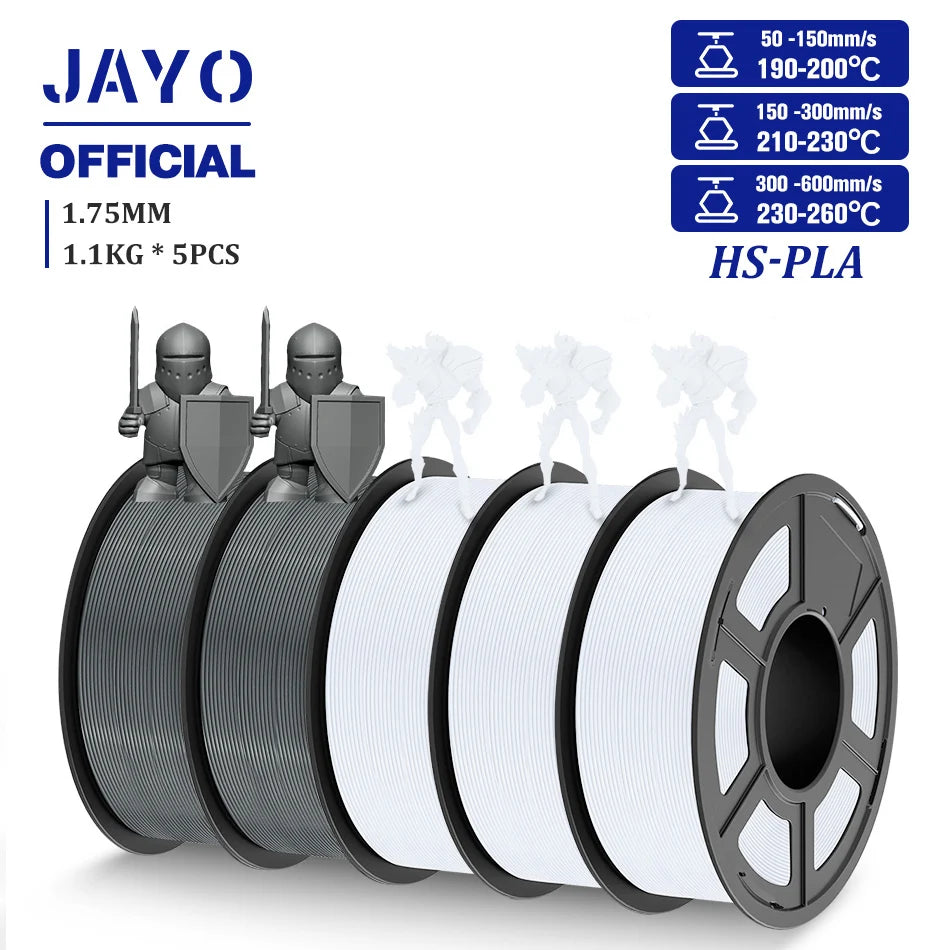 JAYO High Speed PLA Filament 5.5KG PLA 3D Filament For FDM 3D Printer Neatly Wound PLA 3D Printing Materials 100% No Bubble
