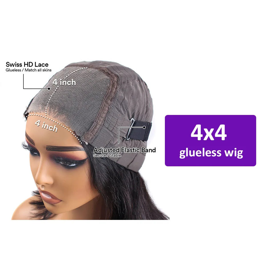 13X6 Straight Human Hair Wigs Glueless 13X4 Hd Lace Frontal Wig Ready To Wear Brazilian 4X4 5X5 30 36 Inch Closure Wig For Women