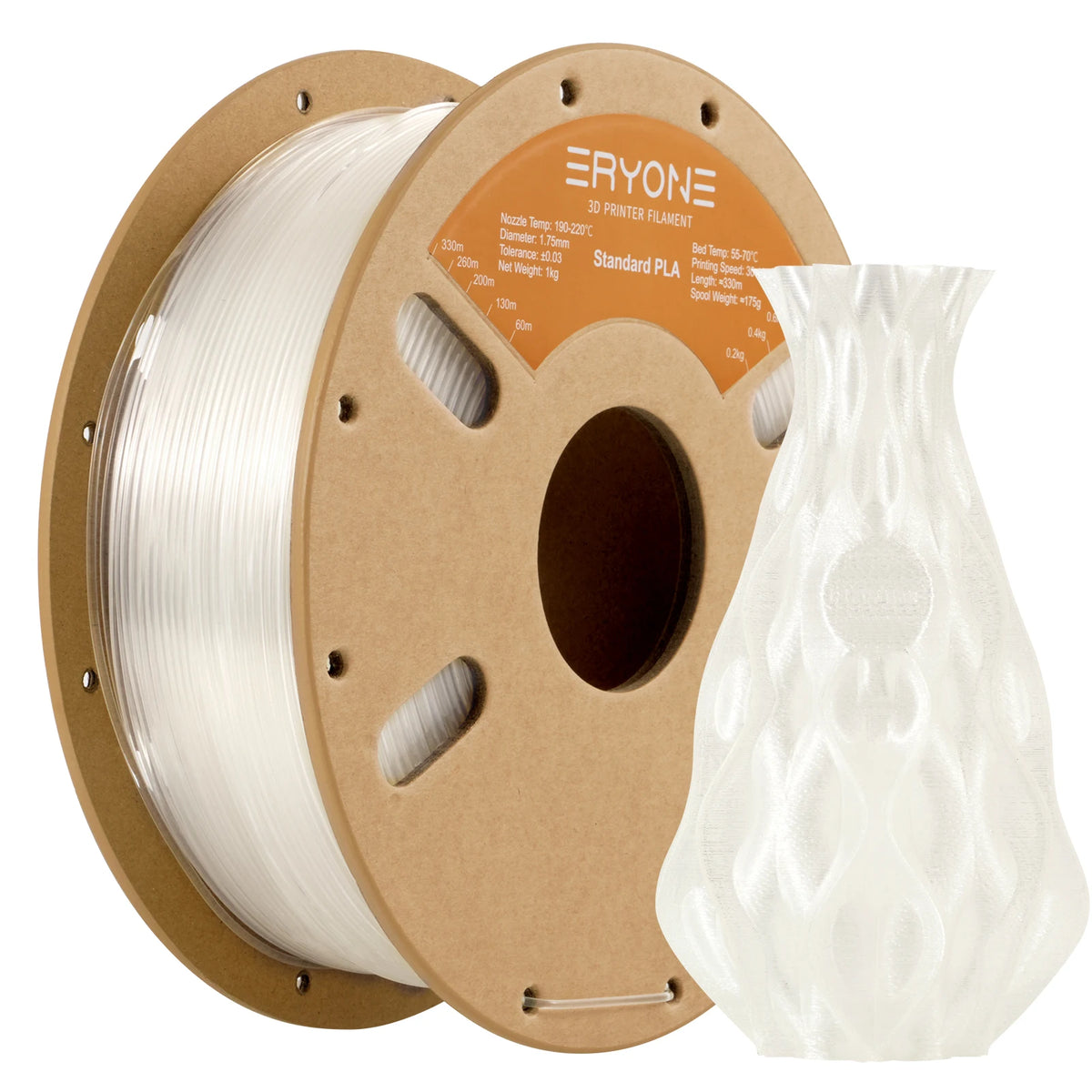 ERYONE Standard PLA Filament 1kg 1.75mm High Quality 3D PLA  Low Shrinkage Consumable For 3D Printer Fast Shipp